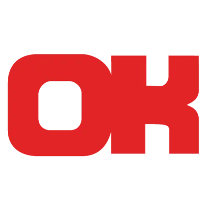 Red OK Text Symbol