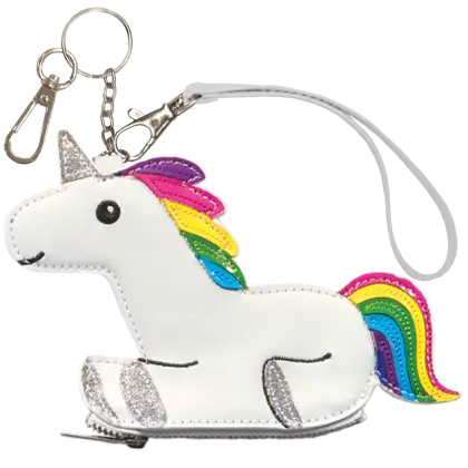 Cute Unicorn Keychain with Rainbow Colors