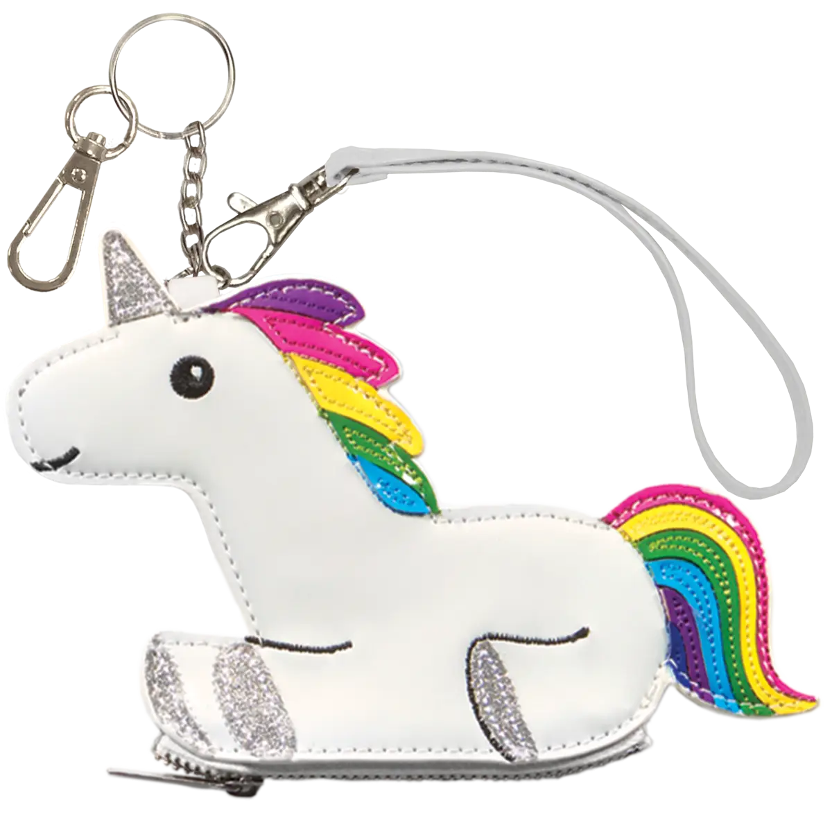 Cute Unicorn Keychain with Rainbow Colors
