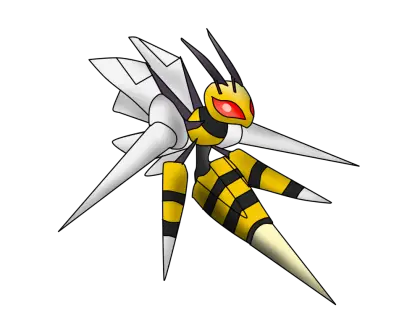 Yellow and Black Insect Cartoon Illustration