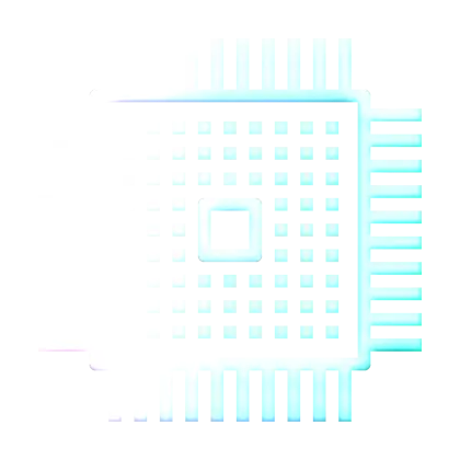 Microchip Icon in White