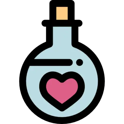 Love Potion Bottle Illustration