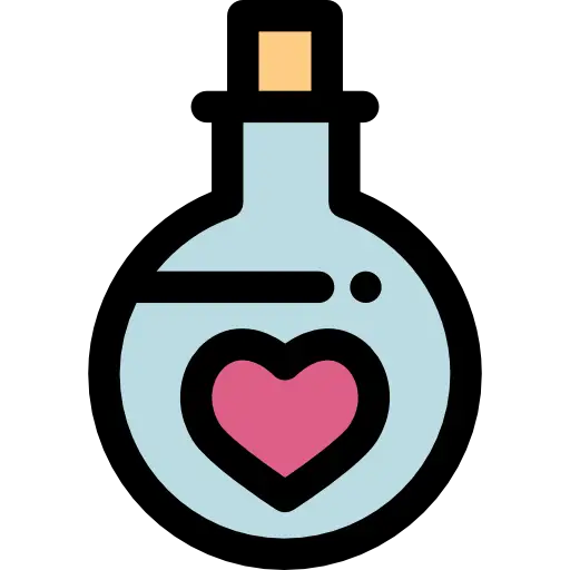 Love Potion Bottle Illustration