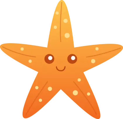 Smiling starfish