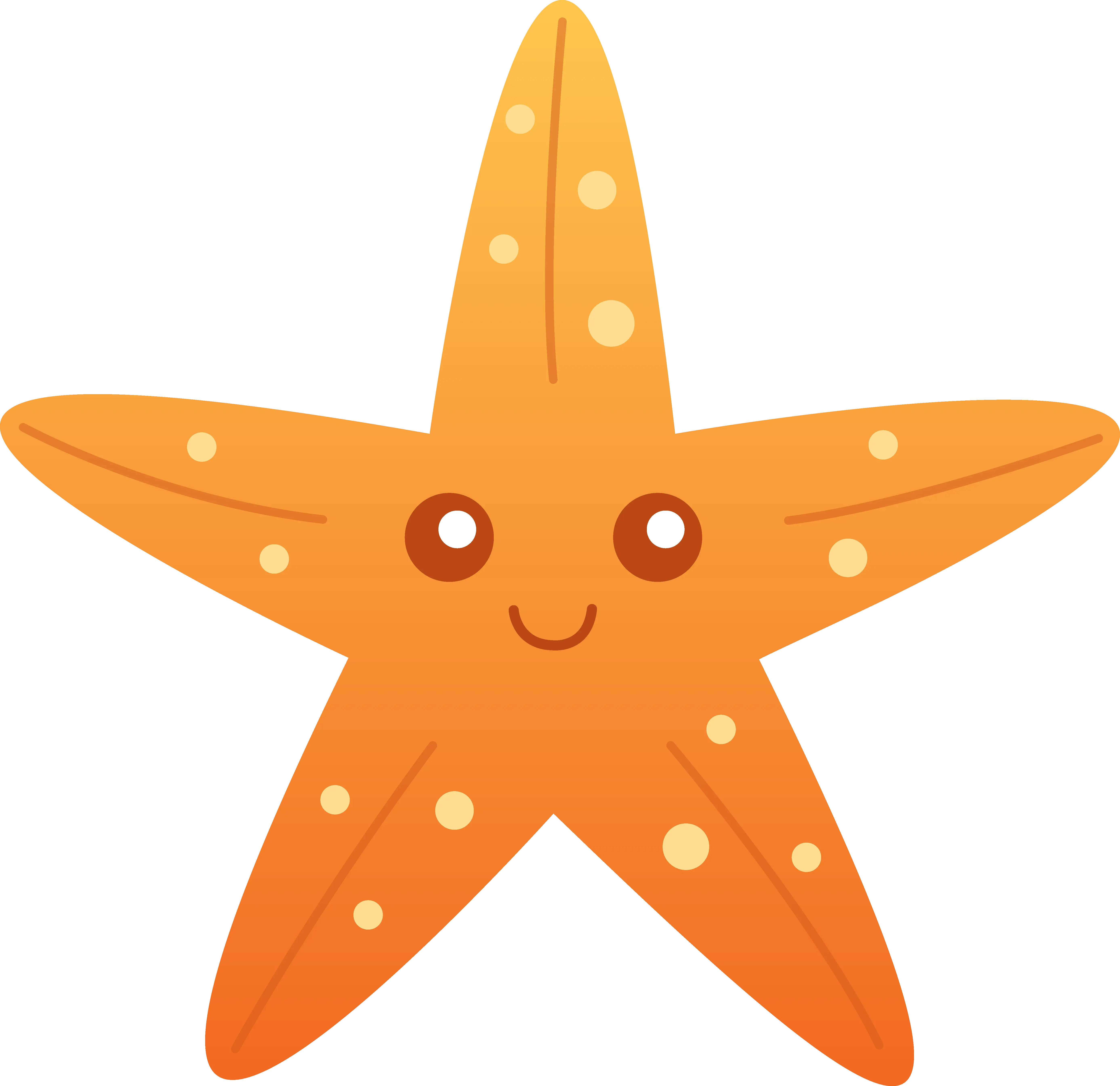 Smiling starfish