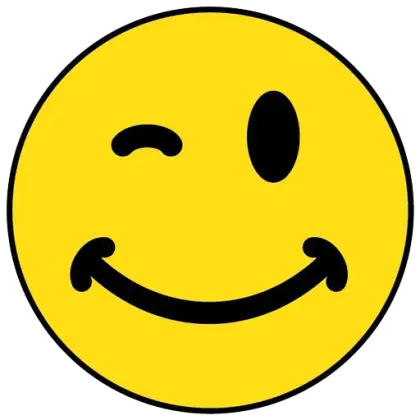 Winking Yellow Happy Face Emoji