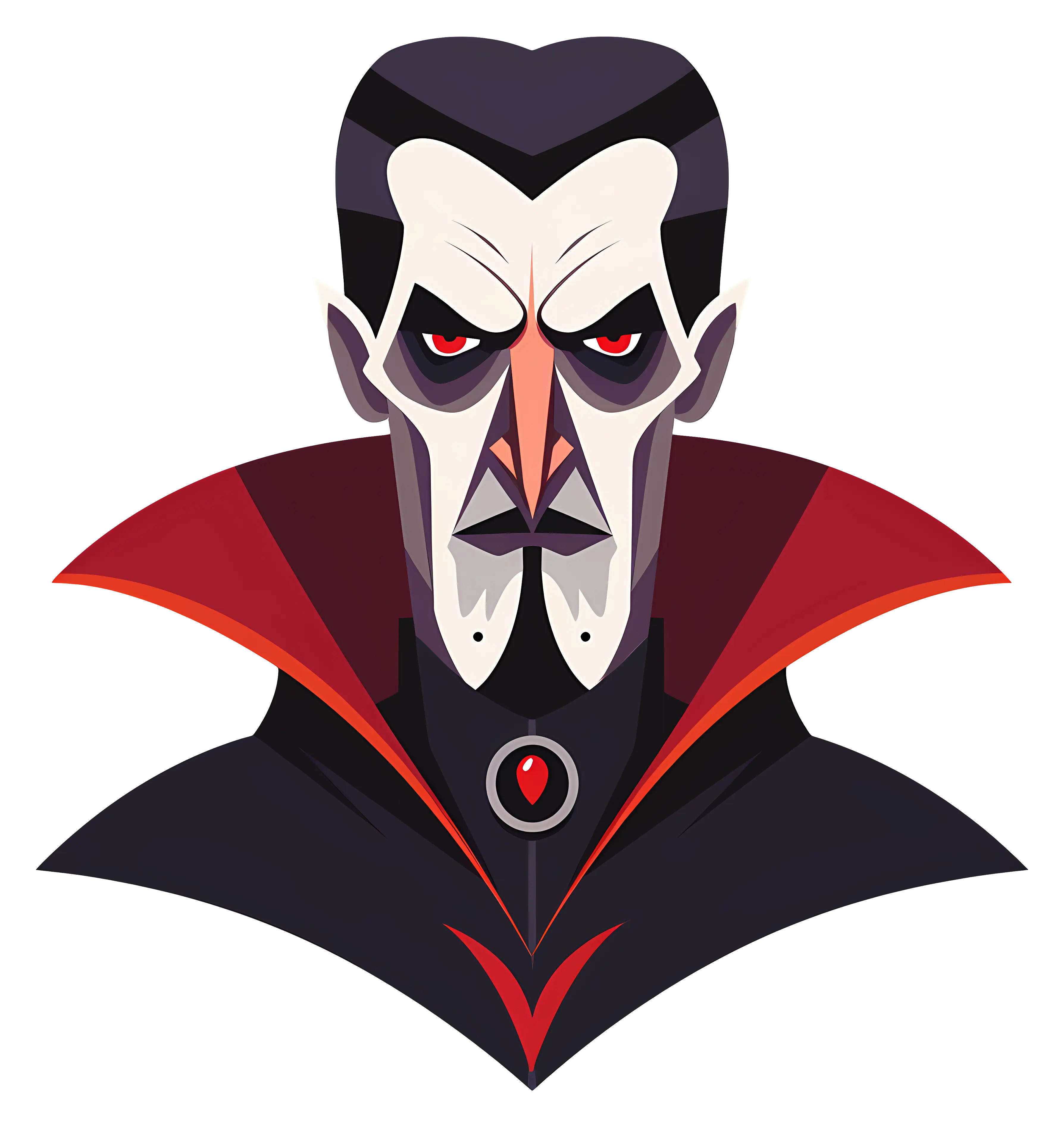 Spooky Vampire Character Illustration