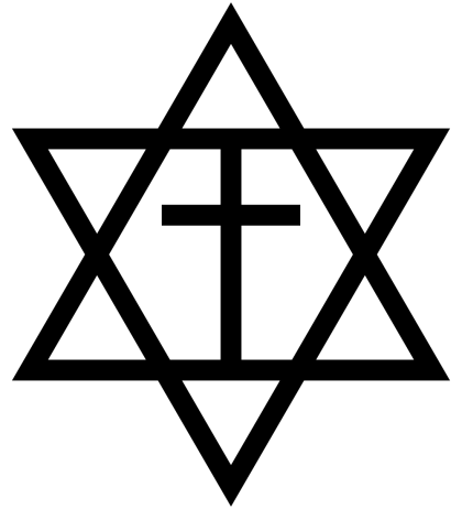 Star of David with Cross Symbol