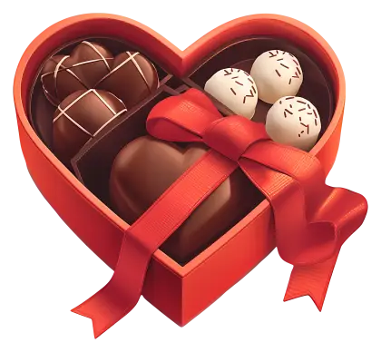 Heart-Shaped Chocolate Box