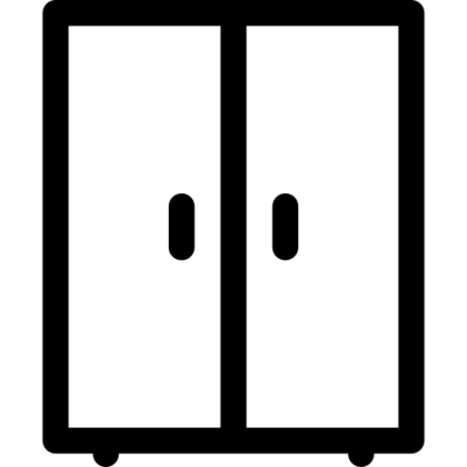 Double-door Black Cabinet Icon