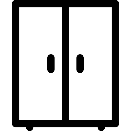 Double-door Black Cabinet Icon