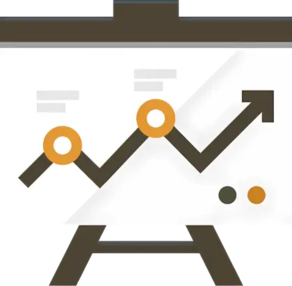Upward Arrow on Graph