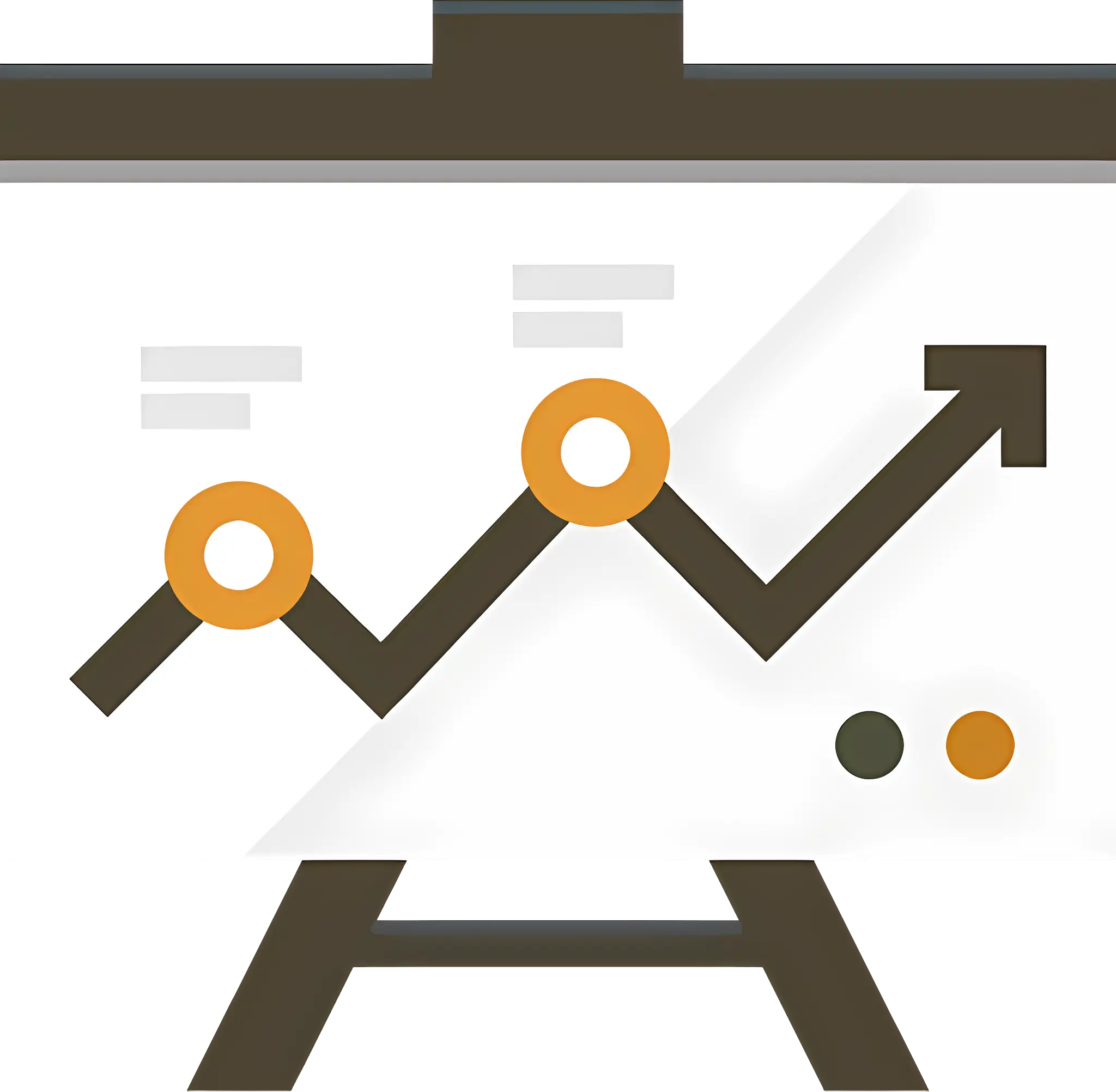 Upward Arrow on Graph