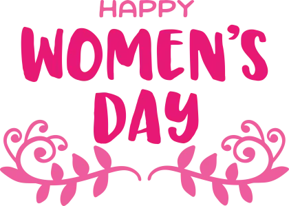 Pink Design for Women&#039;s Day Celebration