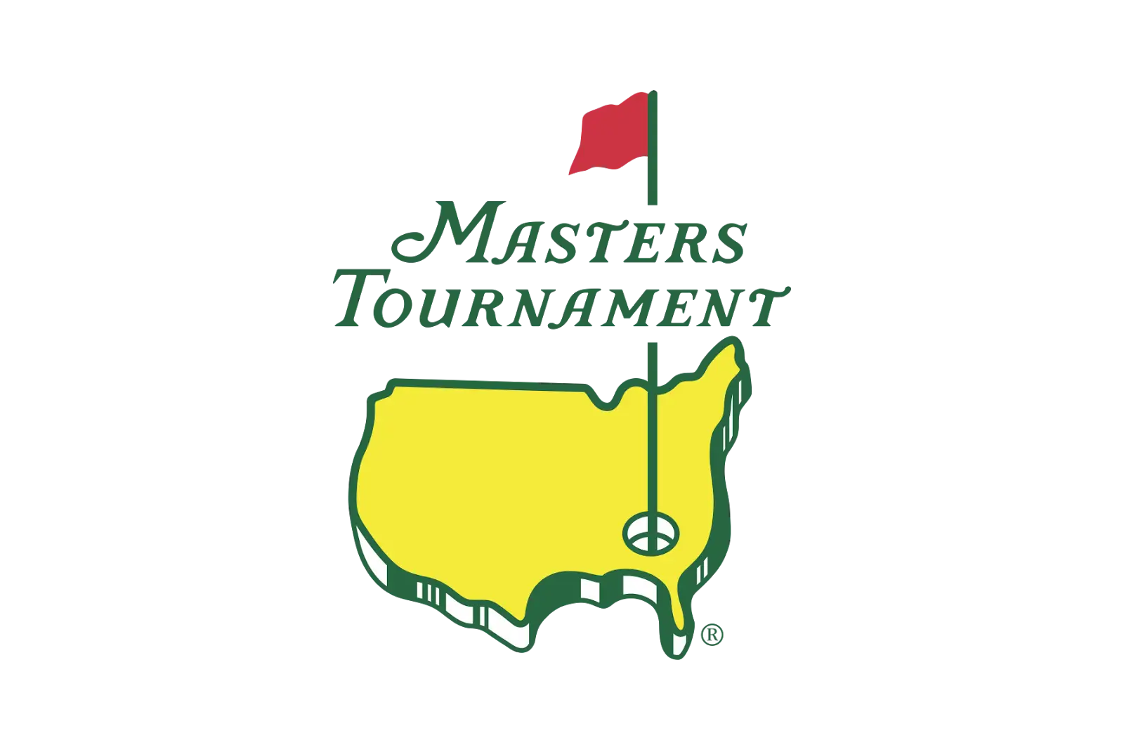 Masters Tournament Logo with Red Flag