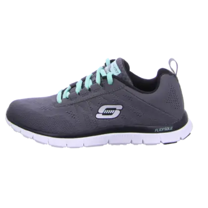 Gray and Aqua Running Sneakers