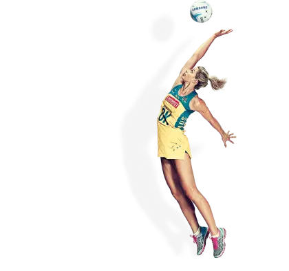 Netball Player Jumping