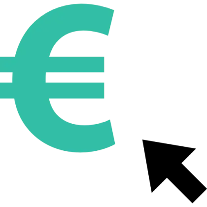 Euro Symbol with Right Arrow