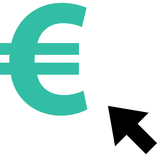Euro Symbol with Right Arrow