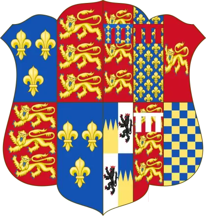 Coat of Arms with Lions and Fleur-de-lis