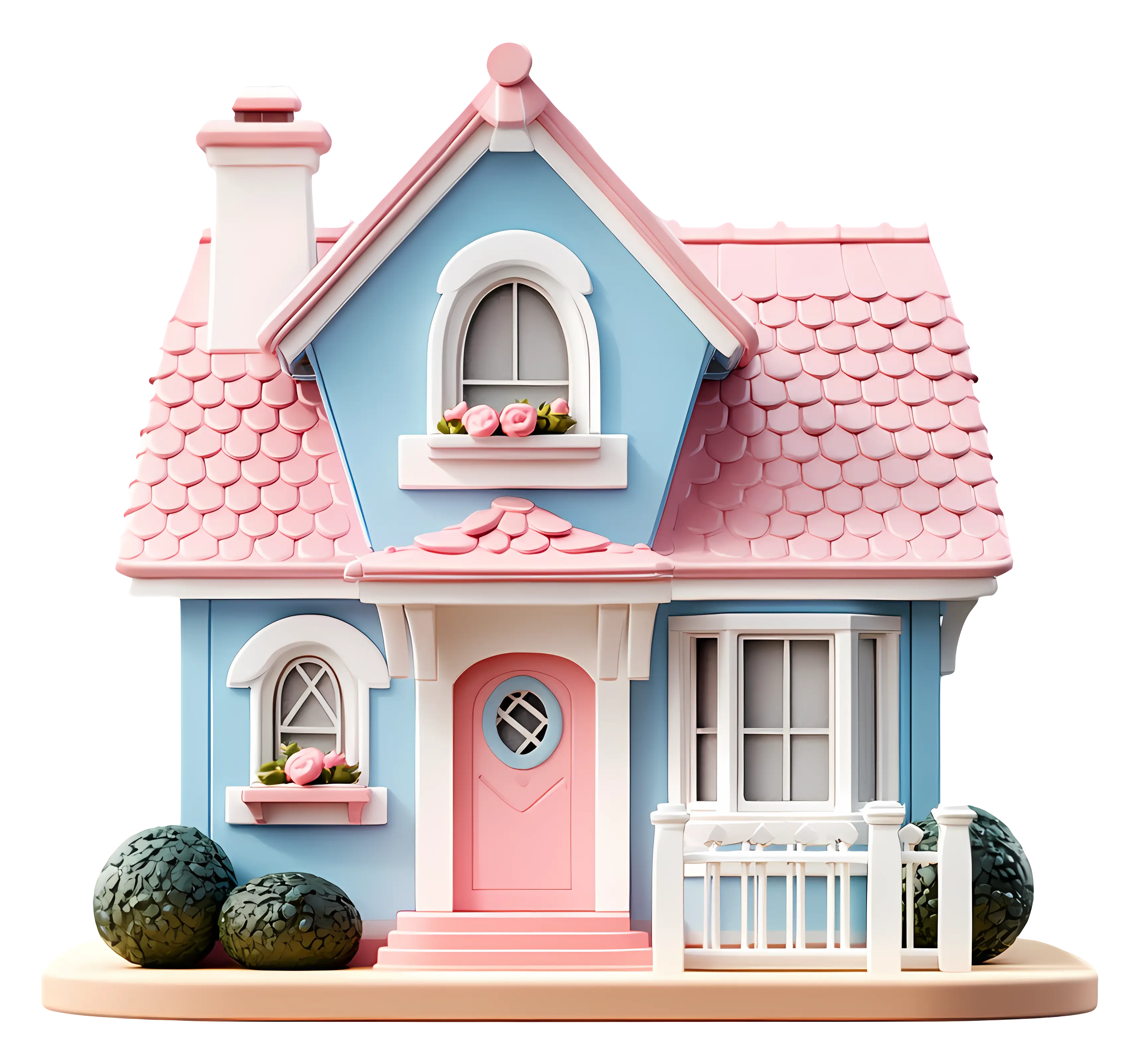 Small cute doodle house
