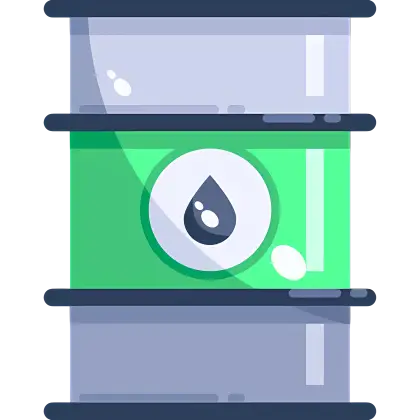 Green Oil Barrel for Storage