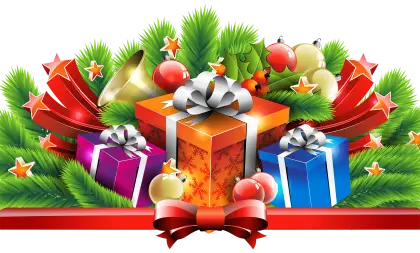 Festive Christmas Gifts and Decorations