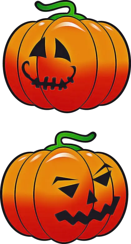 Spooky Halloween Pumpkin Illustration