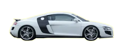 White Luxury Sports Car Design