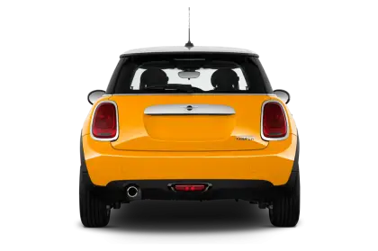 Yellow Car Rear View