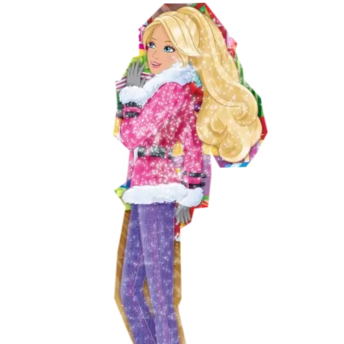 Barbie doll in winter outfit