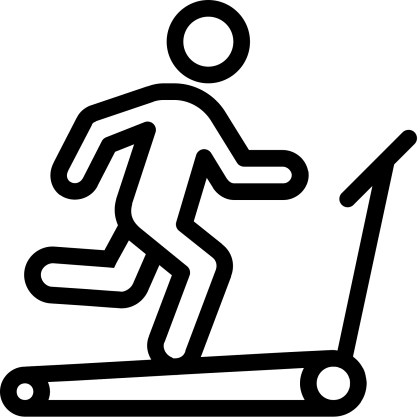 Treadmill Icon for Fitness Concept