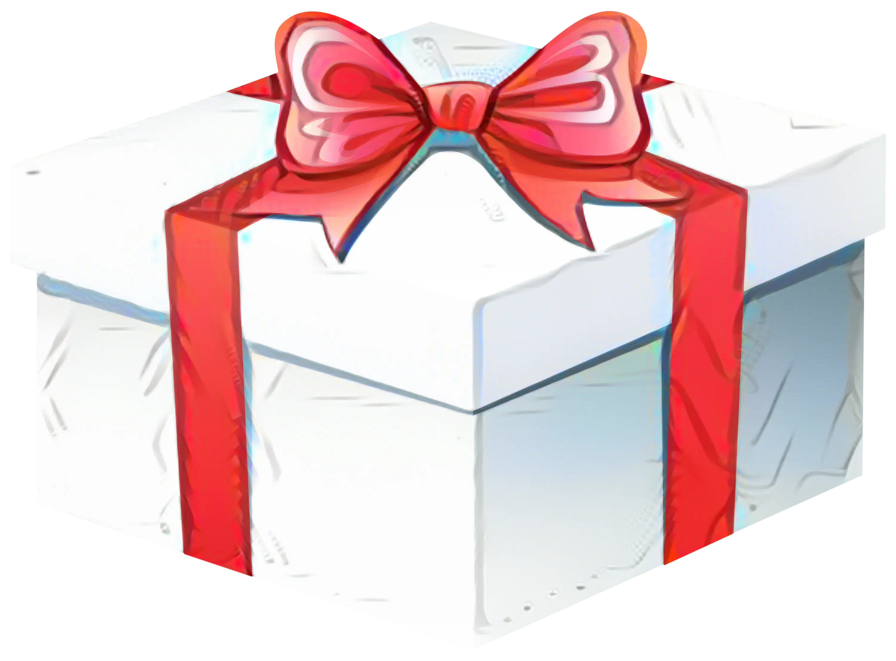 Beautiful Gift Box with Red Ribbon
