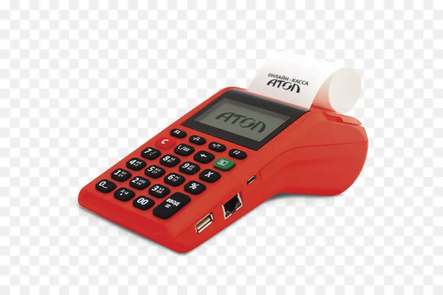 Compact Red Payment Terminal