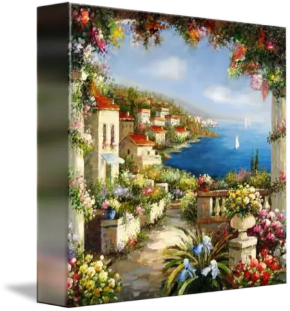 Beautiful Mediterranean Landscape Painting