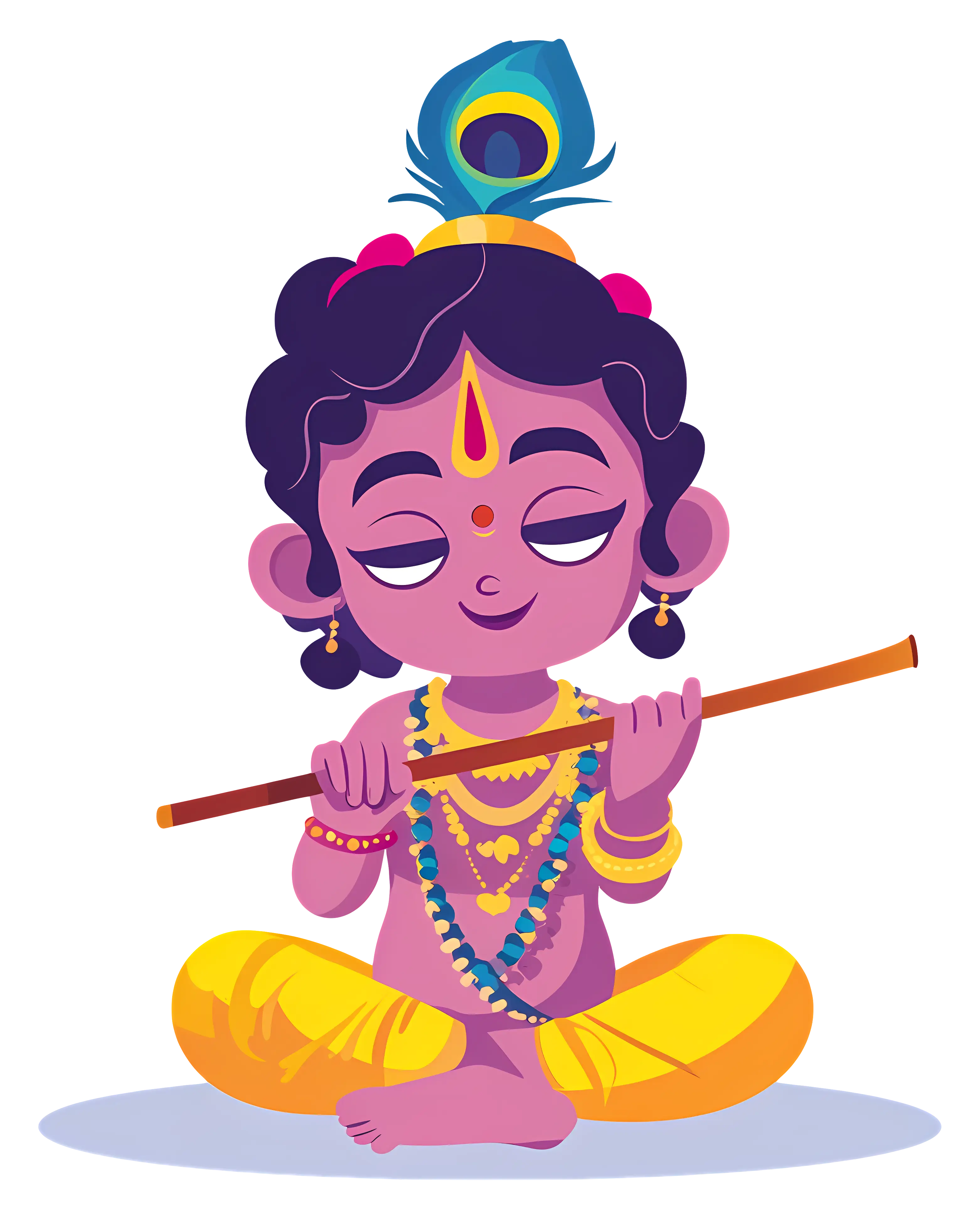 Little Krishna Playing Flute