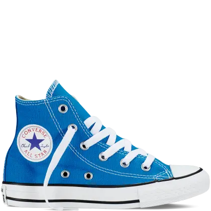 Blue High-Top Canvas Sneaker