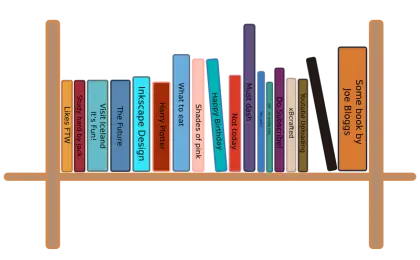 Bookshelf with Colorful Books in a Neat Arrangement