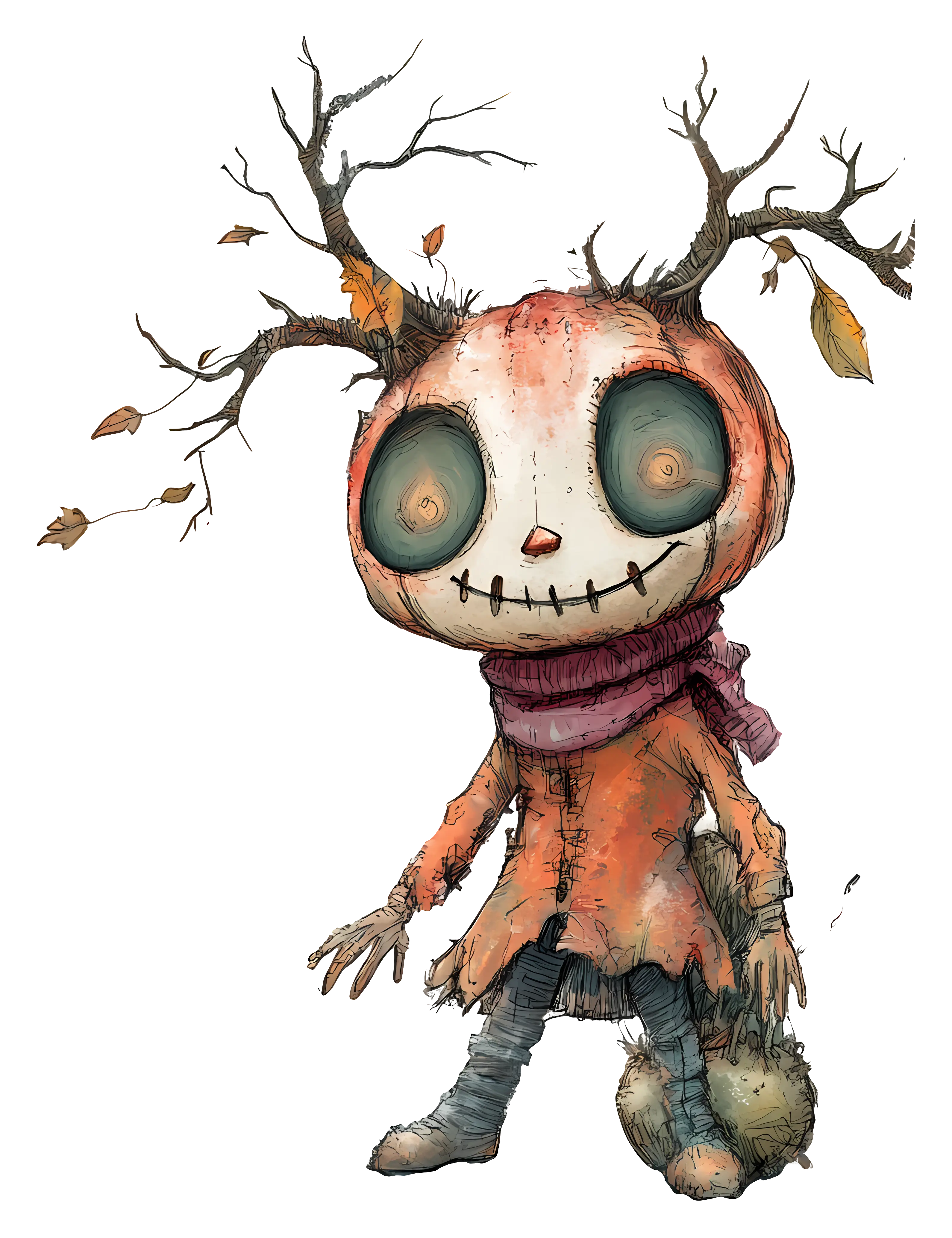 Whimsical Creature with Antlers
