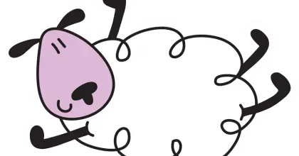 Cute Cartoon Sheep Drawing