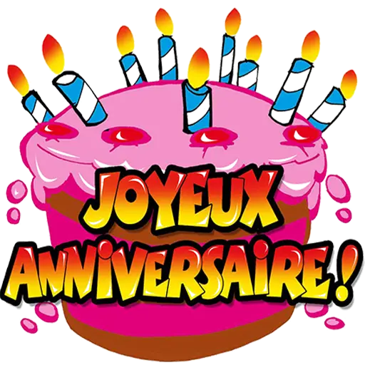 Joyeux Anniversaire Birthday Cake
