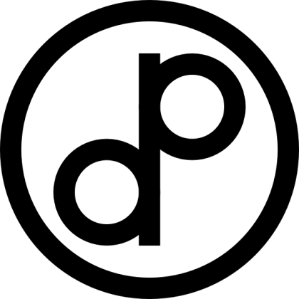 DP Logo in Black Circle