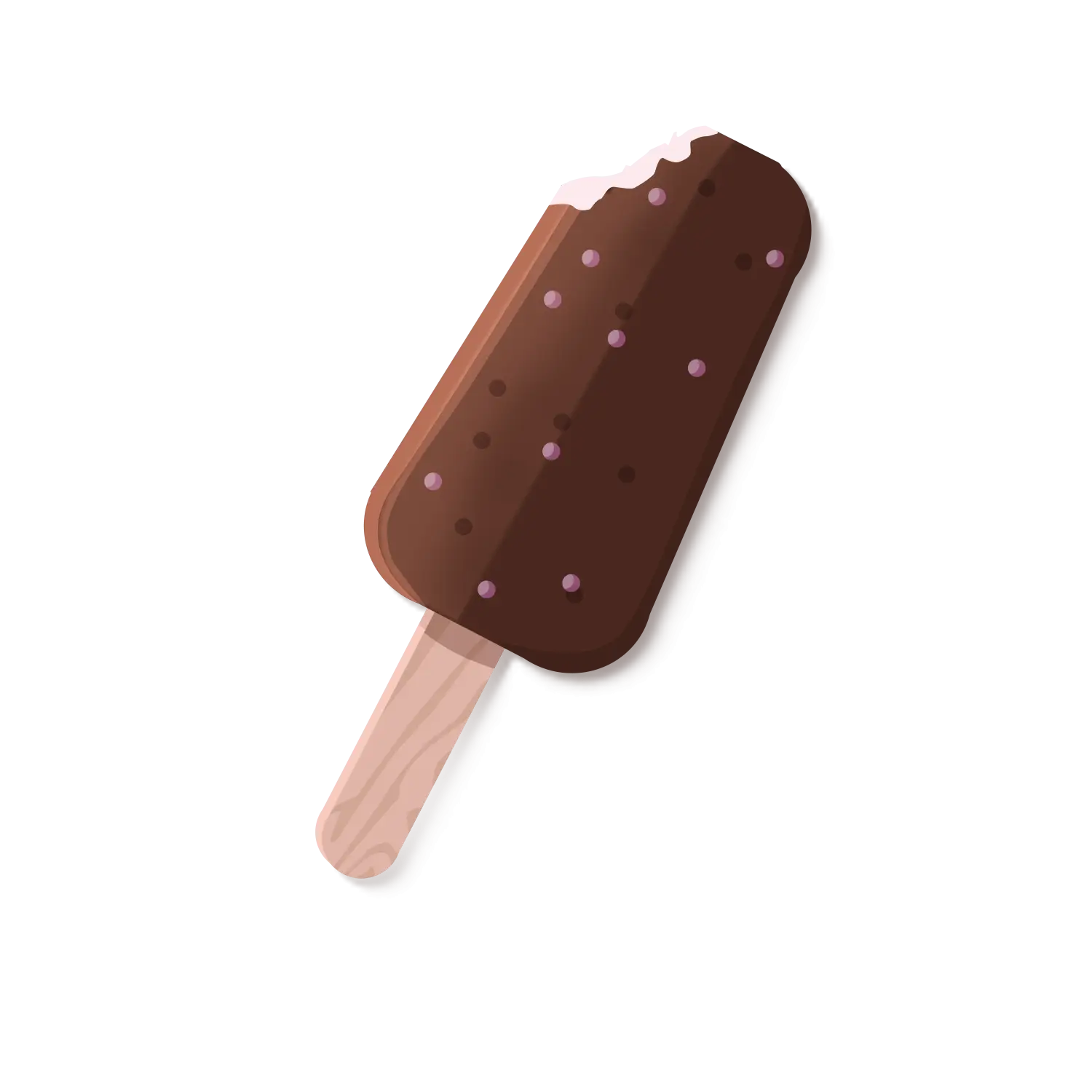 Chocolate Ice Cream Bar Illustration
