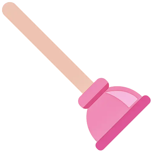 Pink Bathroom Toilet Plunger Accessory