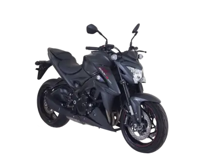 Black Sporty Motorcycle Design