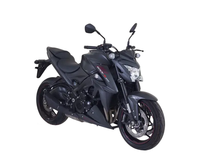 Black Sporty Motorcycle Design