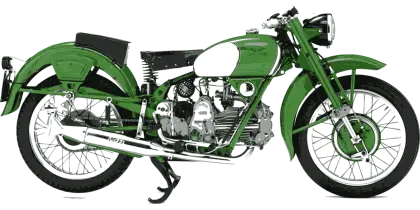 Green Vintage Motorcycle