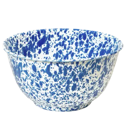 Blue Splattered Bowl in Artistic Design