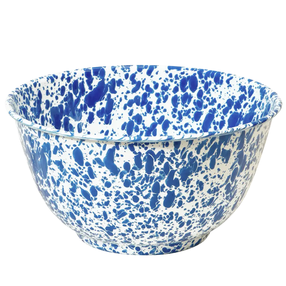 Blue Splattered Bowl in Artistic Design