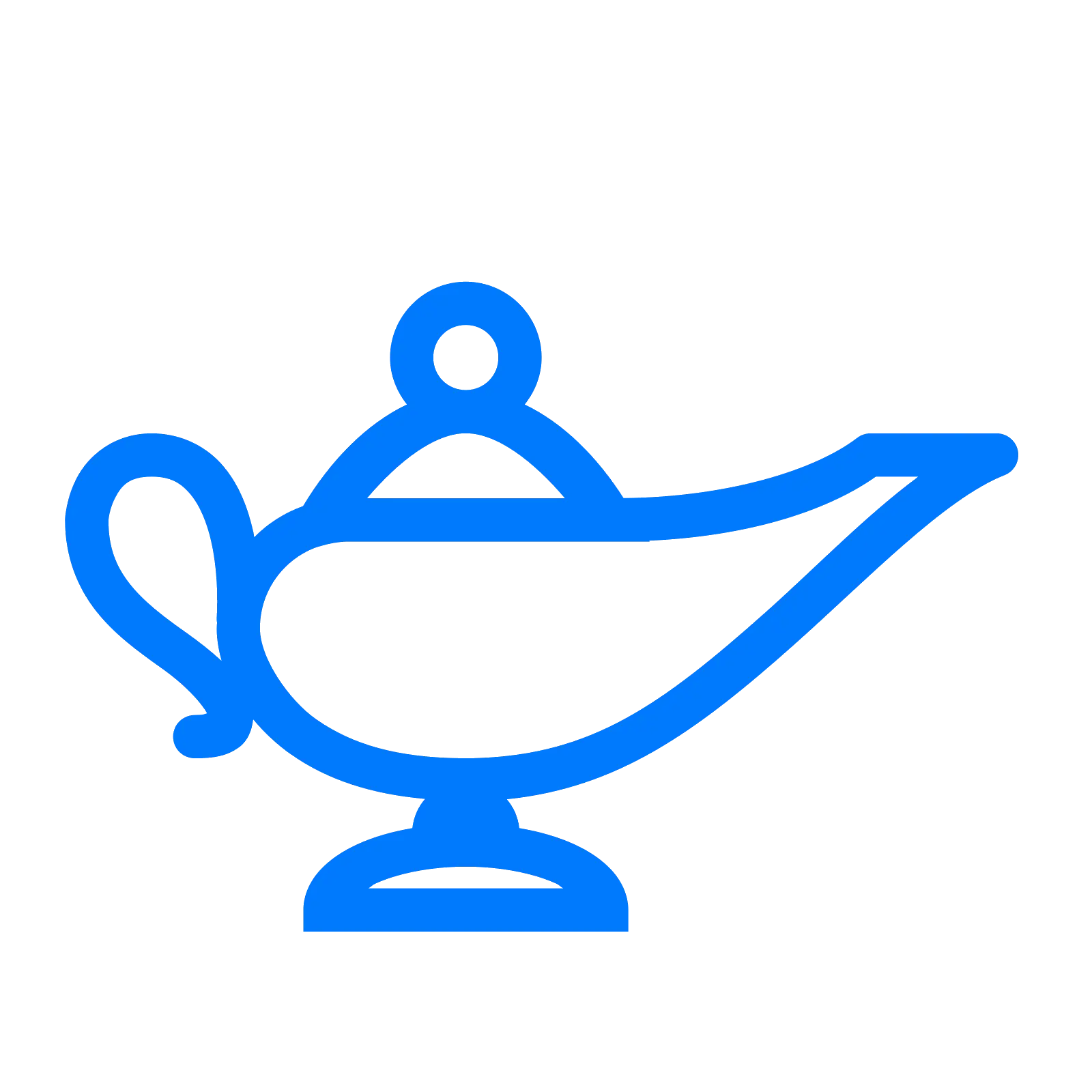 Illustration of Blue Genie Lamp